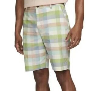 Size 36 Nike Dri-Fit UV Plaid Chino Golf Shorts